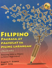 Filipino Pagbasa at Pagsulat sa Piling Larangan